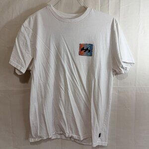 Billabong Men’s Wave Graphic Short Sleeve Premium T-Shirt White Large
